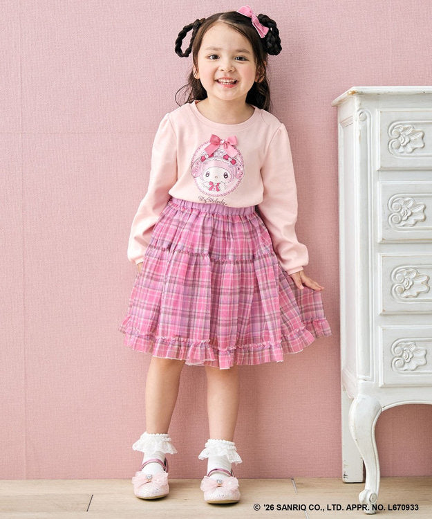 日本童裝 ANY#26 x Sanrio 薄紗裙配夢幻緞帶鑰匙扣 110-140cm 女童款 秋季 SKIRTS