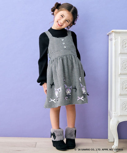 日本童裝 ANY#26 x Sanrio 吊帶格仔裙 110-140cm 女童款 秋季 DRESSES