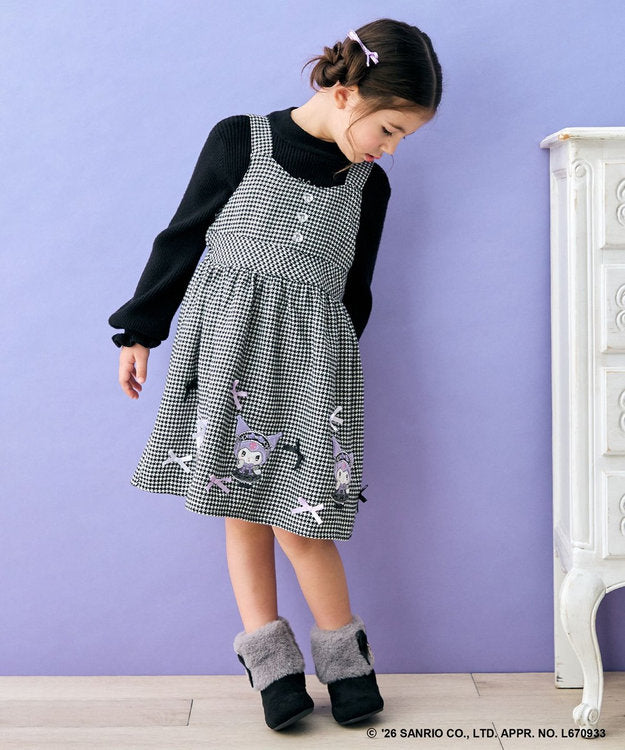 日本童裝 ANY#26 x Sanrio 吊帶格仔裙 110-140cm 女童款 秋季 DRESSES