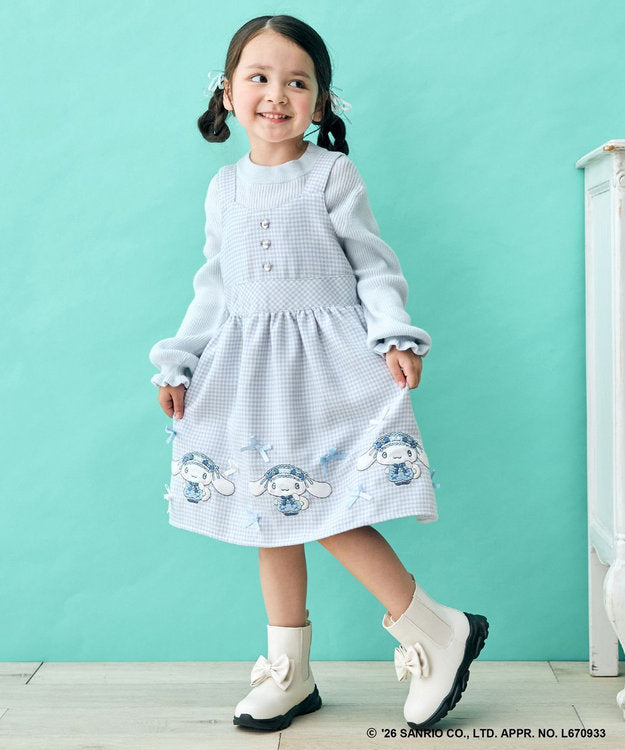 日本童裝 ANY#26 x Sanrio 吊帶格仔裙 110-140cm 女童款 秋季 DRESSES