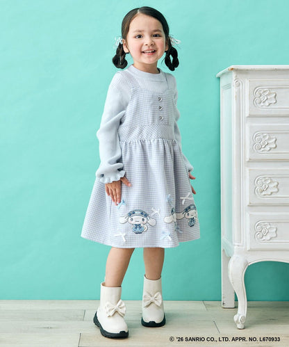 日本童裝 ANY#26 x Sanrio 吊帶格仔裙 110-140cm 女童款 秋季 DRESSES