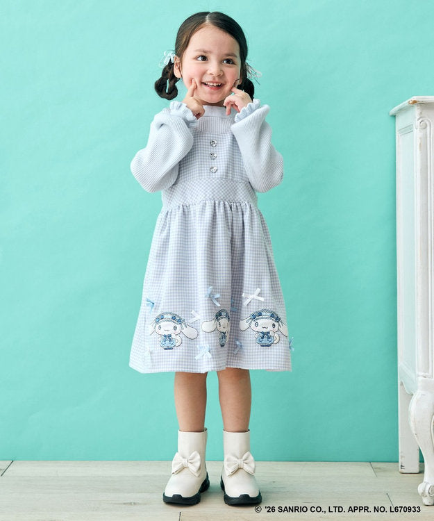 日本童裝 ANY#26 x Sanrio 吊帶格仔裙 110-140cm 女童款 秋季 DRESSES