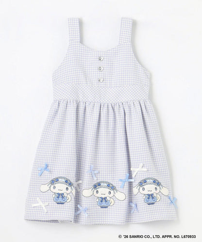 日本童裝 ANY#26 x Sanrio 吊帶格仔裙 110-140cm 女童款 秋季 DRESSES