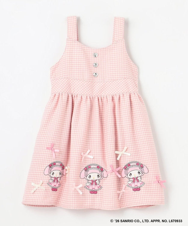 日本童裝 ANY#26 x Sanrio 吊帶格仔裙 110-140cm 女童款 秋季 DRESSES