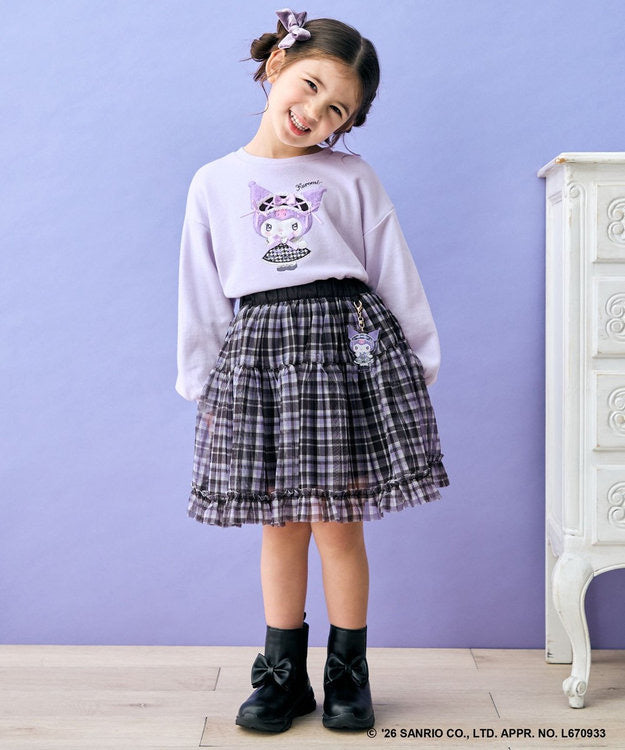 日本童裝 ANY#26 x Sanrio 毛毛貼布印花衛衣 100-150cm 女童款 秋季 TOPS