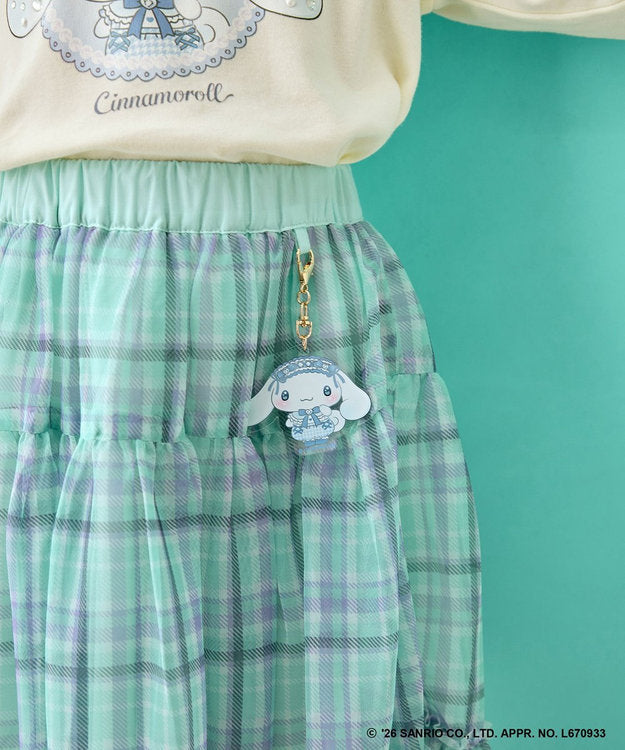 日本童裝 ANY#26 x Sanrio 薄紗裙配夢幻緞帶鑰匙扣 110-140cm 女童款 秋季 SKIRTS