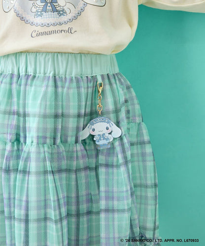 日本童裝 ANY#26 x Sanrio 薄紗裙配夢幻緞帶鑰匙扣 110-140cm 女童款 秋季 SKIRTS