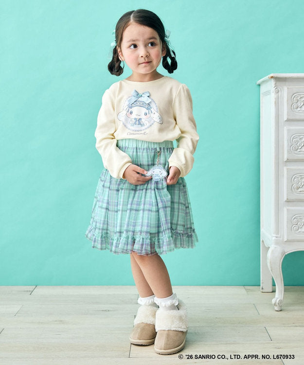 日本童裝 ANY#26 x Sanrio 薄紗裙配夢幻緞帶鑰匙扣 110-140cm 女童款 秋季 SKIRTS