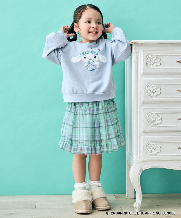 日本童裝 ANY#26 x Sanrio 毛毛貼布印花衛衣 100-150cm 女童款 秋季 TOPS
