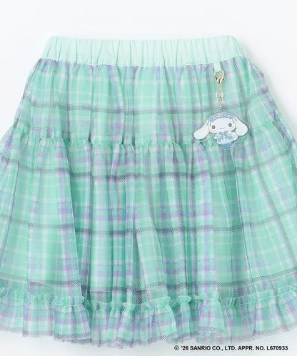 日本童裝 ANY#26 x Sanrio 薄紗裙配夢幻緞帶鑰匙扣 110-140cm 女童款 秋季 SKIRTS