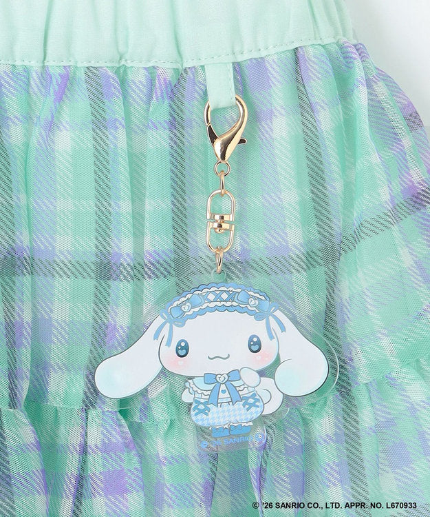 日本童裝 ANY#26 x Sanrio 薄紗裙配夢幻緞帶鑰匙扣 110-140cm 女童款 秋季 SKIRTS