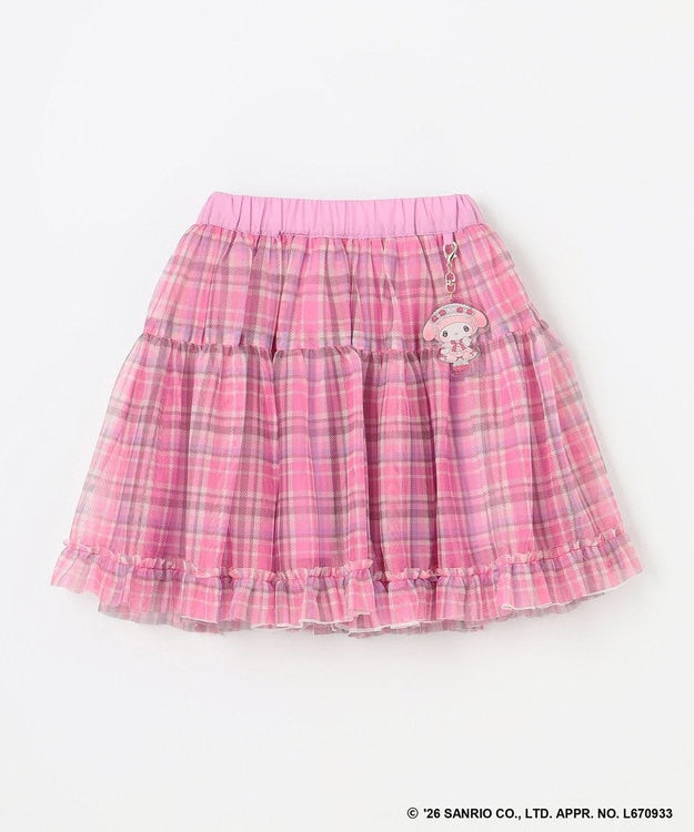 日本童裝 ANY#26 x Sanrio 薄紗裙配夢幻緞帶鑰匙扣 110-140cm 女童款 秋季 SKIRTS