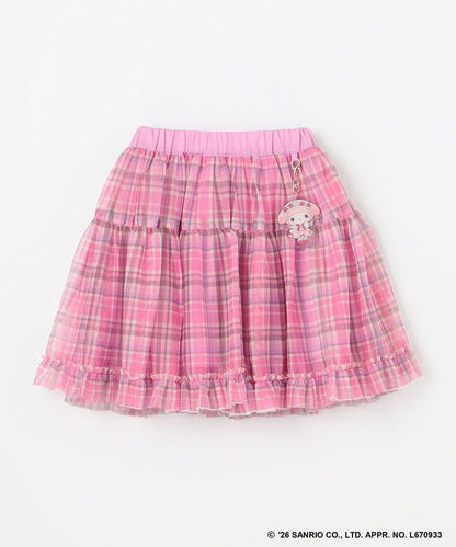日本童裝 ANY#26 x Sanrio 薄紗裙配夢幻緞帶鑰匙扣 110-140cm 女童款 秋季 SKIRTS