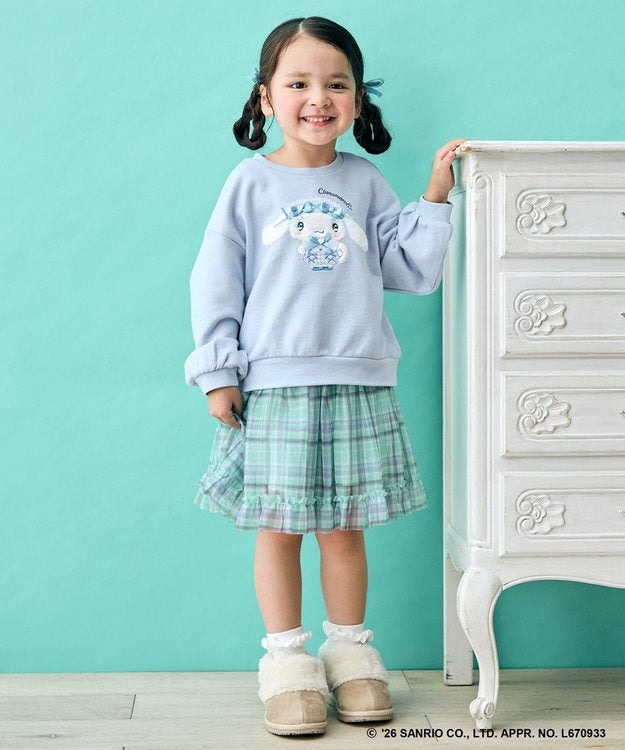 日本童裝 ANY#26 x Sanrio 毛毛貼布印花衛衣 100-150cm 女童款 秋季 TOPS