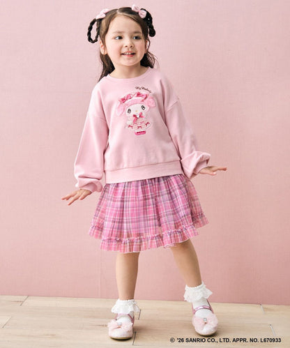 日本童裝 ANY#26 x Sanrio 毛毛貼布印花衛衣 100-150cm 女童款 秋季 TOPS