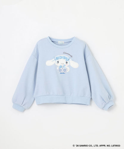 日本童裝 ANY#26 x Sanrio 毛毛貼布印花衛衣 100-150cm 女童款 秋季 TOPS