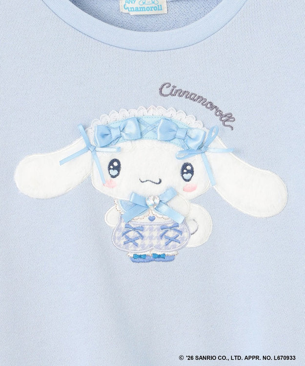 日本童裝 ANY#26 x Sanrio 毛毛貼布印花衛衣 100-150cm 女童款 秋季 TOPS