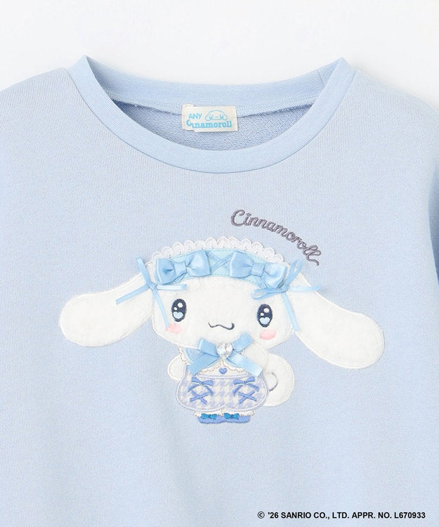 日本童裝 ANY#26 x Sanrio 毛毛貼布印花衛衣 100-150cm 女童款 秋季 TOPS