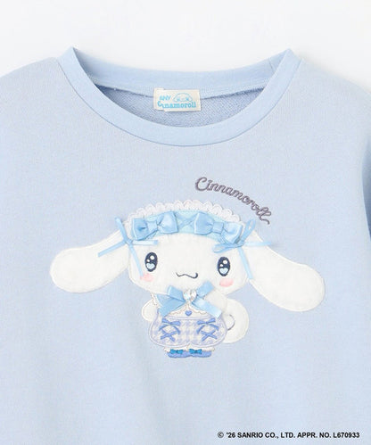 日本童裝 ANY#26 x Sanrio 毛毛貼布印花衛衣 100-150cm 女童款 秋季 TOPS