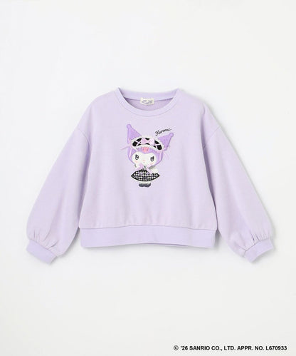 日本童裝 ANY#26 x Sanrio 毛毛貼布印花衛衣 100-150cm 女童款 秋季 TOPS