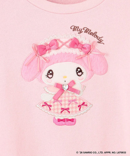 日本童裝 ANY#26 x Sanrio 毛毛貼布印花衛衣 100-150cm 女童款 秋季 TOPS