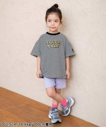 Japanese children's clothing BREEZE printed short-sleeved top 80-140cm girls summer TOPS 