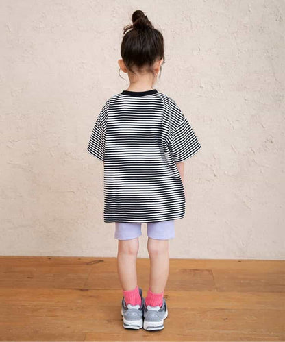 Japanese children's clothing BREEZE printed short-sleeved top 80-140cm girls summer TOPS 