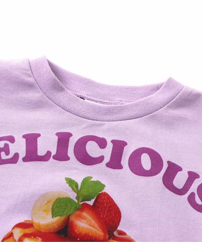 Japanese children's clothing BREEZE printed short-sleeved top 80-140cm girls summer TOPS 