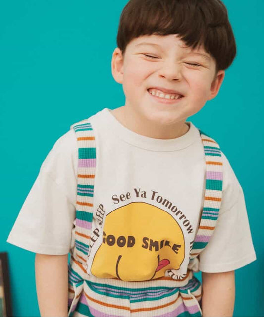 Japanese children's clothing BREEZE printed short-sleeved top 80-150cm boys' summer TOPS 