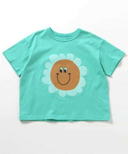 Japanese children's clothing BREEZE printed short-sleeved top 80-150cm boys' summer TOPS 