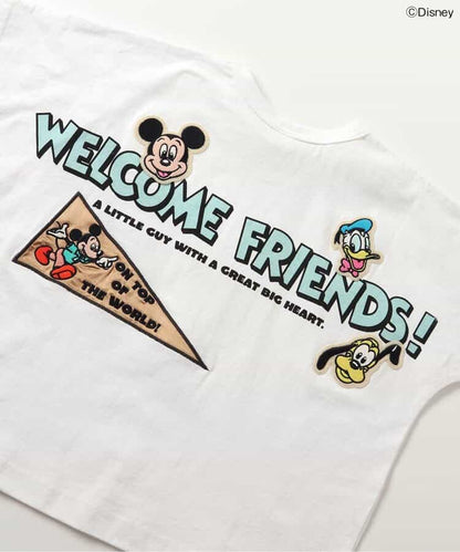 Japanese children's clothing BREEZE x Disney printed top 80-140cm boys' summer TOPS 