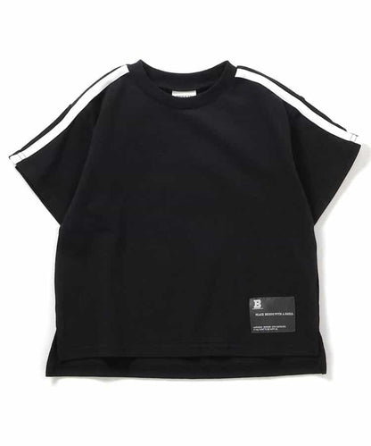 Japanese children's clothing BREEZE letter print top 90-160cm girls summer TOPS 