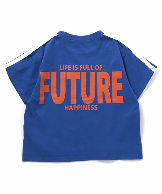 Japanese children's clothing BREEZE letter print top 90-160cm girls summer TOPS 