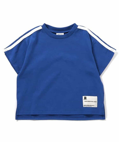 Japanese children's clothing BREEZE letter print top 90-160cm girls summer TOPS 