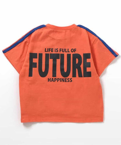 Japanese children's clothing BREEZE letter print top 90-160cm girls summer TOPS 