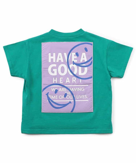 Japanese children's clothing BREEZE back print top 90-150cm boys/girls summer TOPS 