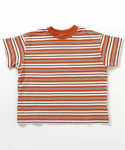 Japanese children's clothing BREEZE striped top 90-160cm boys/girls summer TOPS 
