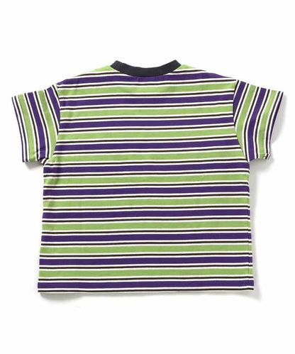 Japanese children's clothing BREEZE striped top 90-160cm boys/girls summer TOPS 