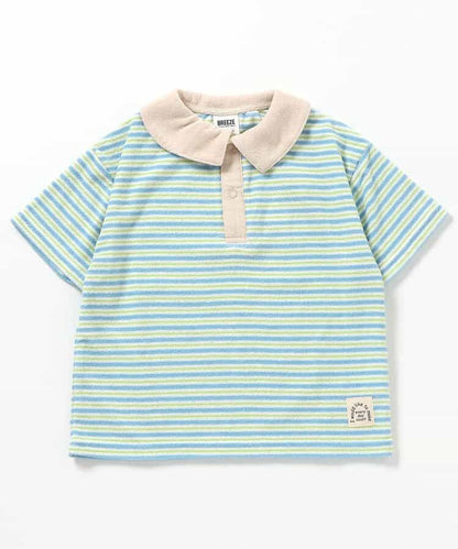 Japanese BREEZE Towel Collar Top 80-140cm Boys Summer TOPS 