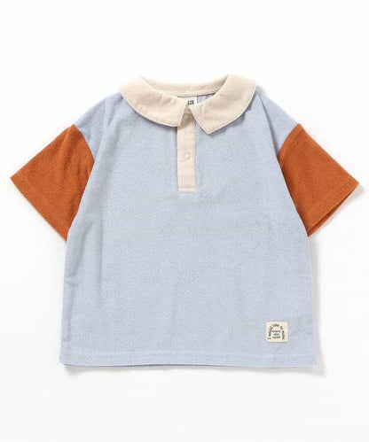 Japanese BREEZE Towel Collar Top 80-140cm Boys Summer TOPS 