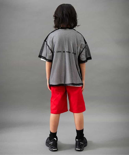 Japanese children's clothing BREEZE mesh top 90-160cm boys' summer TOPS 