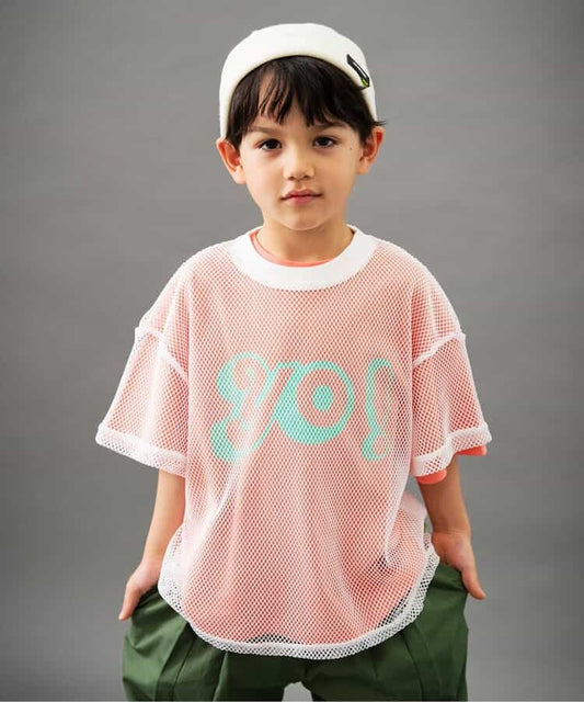 Japanese children's clothing BREEZE mesh top 90-160cm boys' summer TOPS 