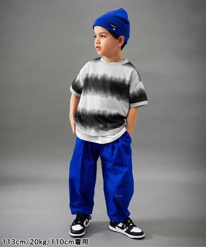 Japanese children's clothing BREEZE tie-dye print top 90-160cm boys' summer TOPS 