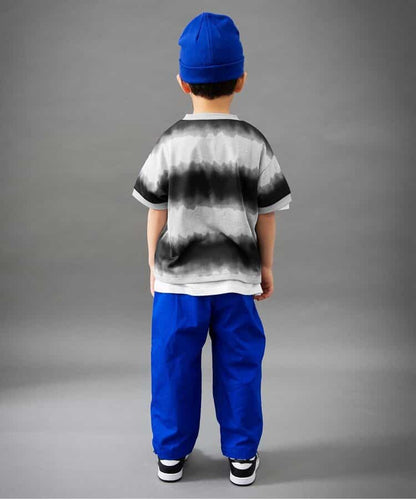 Japanese children's clothing BREEZE tie-dye print top 90-160cm boys' summer TOPS 
