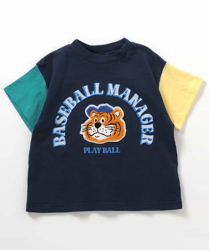 Japanese children's clothing BREEZE fur pattern top 80-140cm boys/girls summer TOPS 