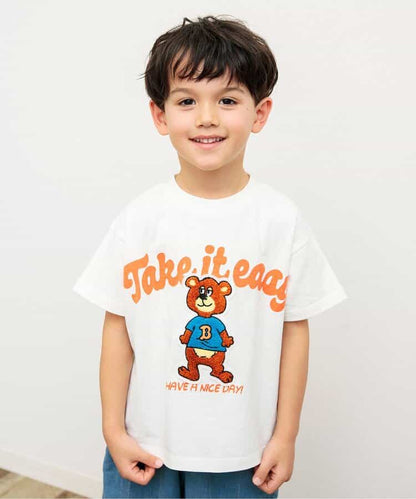 Japanese children's clothing BREEZE fur pattern top 80-140cm boys/girls summer TOPS 