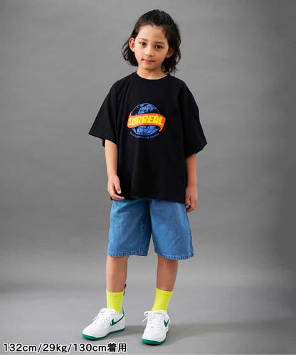 Japanese children's clothing BREEZE printed short-sleeved top 90-160cm boys' summer TOPS 