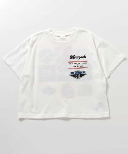 Japanese children's clothing BREEZE printed short-sleeved top 90-160cm boys' summer TOPS 