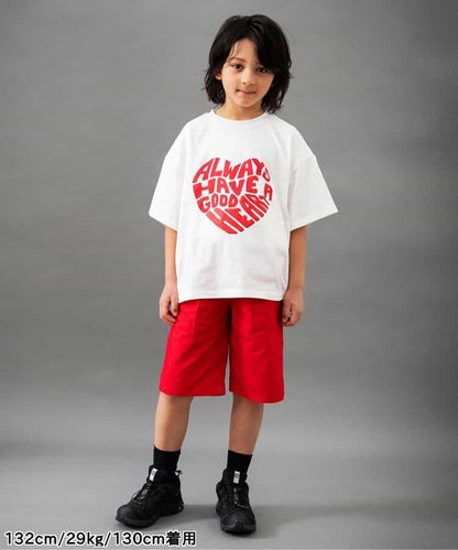 Japanese children's clothing BREEZE printed short-sleeved top 90-160cm boys' summer TOPS 