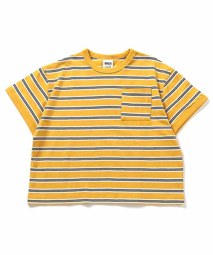 Japanese children's clothing BREEZE striped top 90-160cm boys' summer TOPS 